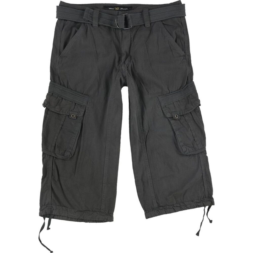 XRAY Mens Belted 18" Long Casual Cargo Shorts, NWT